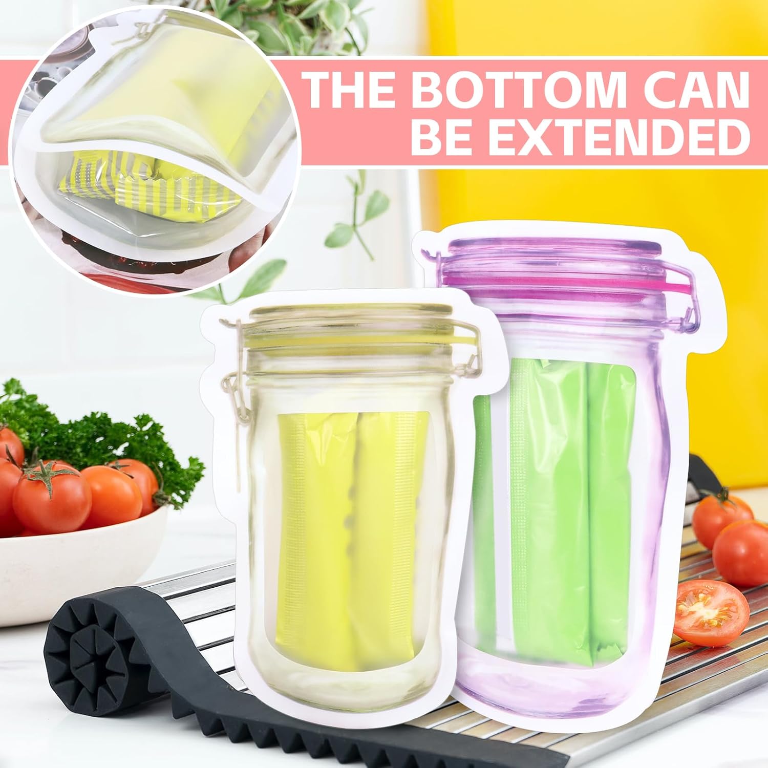 Reusable Bottle Ziplock Bags (Pack Of 10)