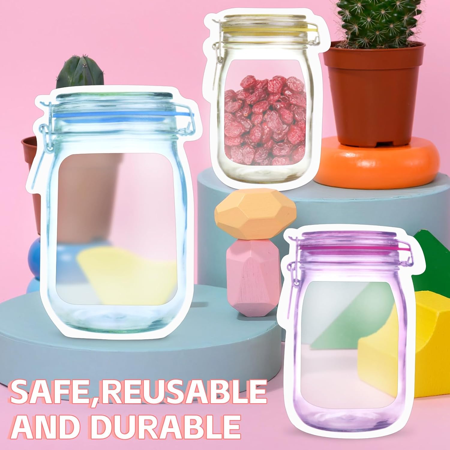 Reusable Bottle Ziplock Bags (Pack Of 10)