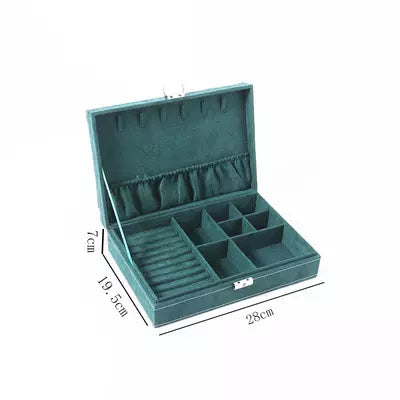 Three Layers Flannel Jewellery Organizer Box